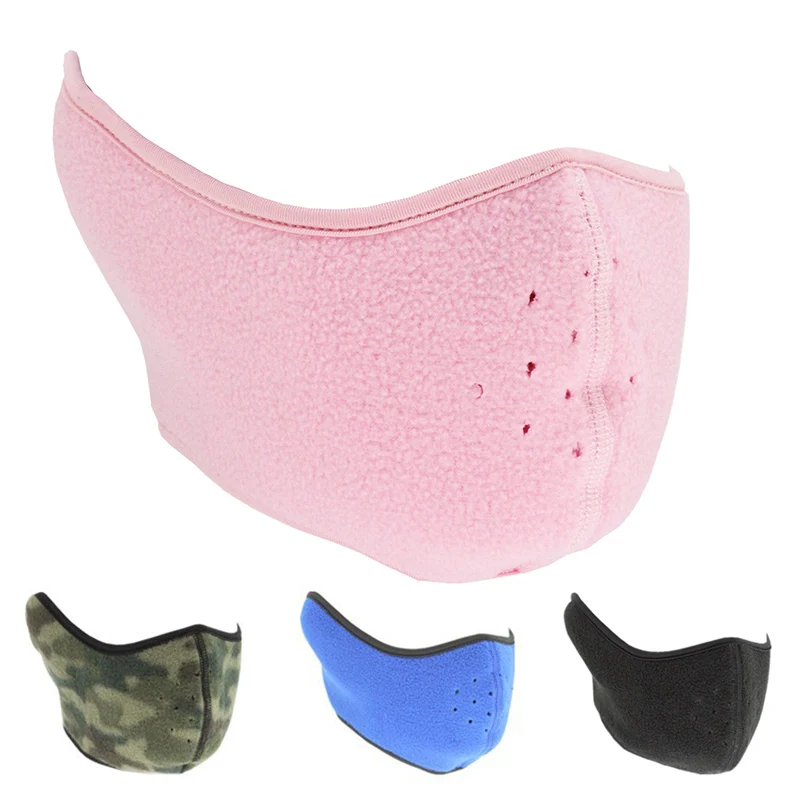 Mege adulto invierno cálido máscara de lana orejeras en esquí máscara facial para Snowboard a prueba de viento al aire libre deportes de ciclismo boca máscaras - imagen 4