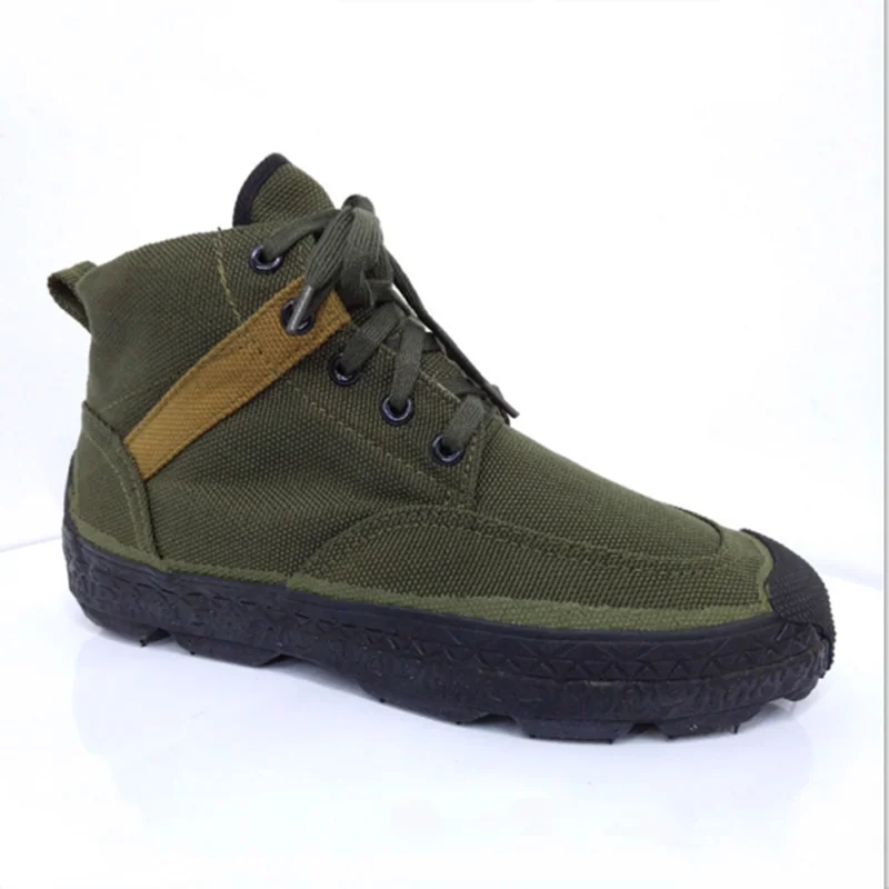 Zapatos de camuflaje militar para hombres y mujeres, botas de protección laboral de cintura alta, zapatos de entrenamiento, caza al aire libre, senderismo, escalada, trabajadores - imagen 4