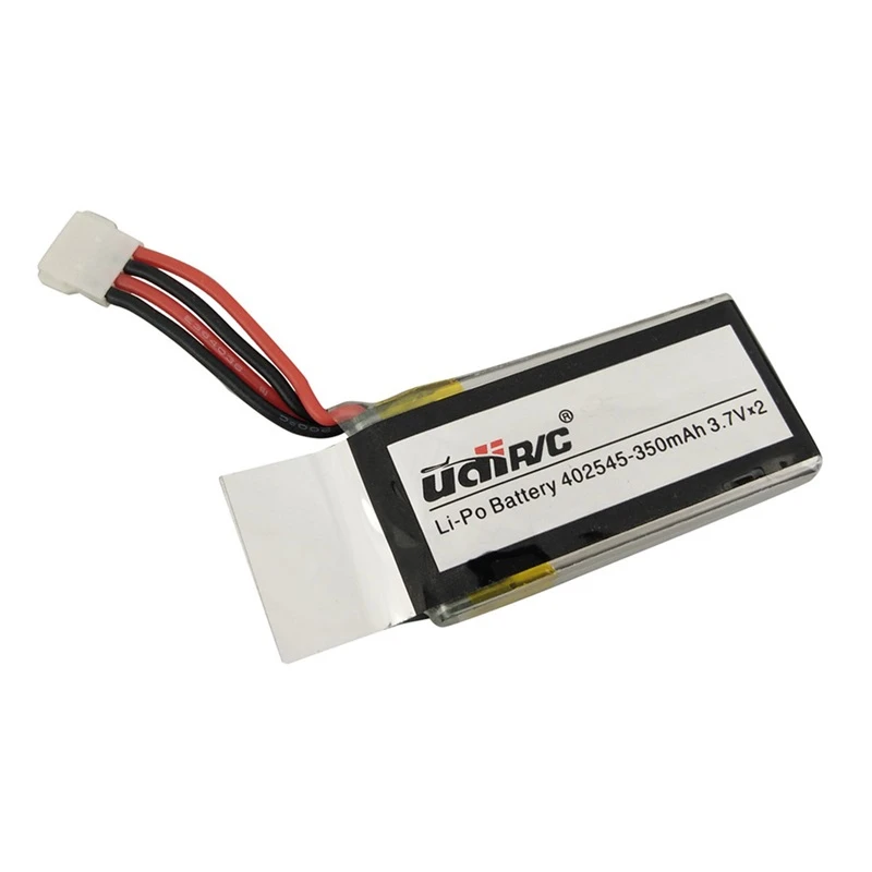 Batería Lipo de 7,4 V, 350mAh, 402545 2S para U819 U819A U945A U919A RC, helicóptero 3D Flip Drone RC Quadcopter, piezas de repuesto con cargador - imagen 3