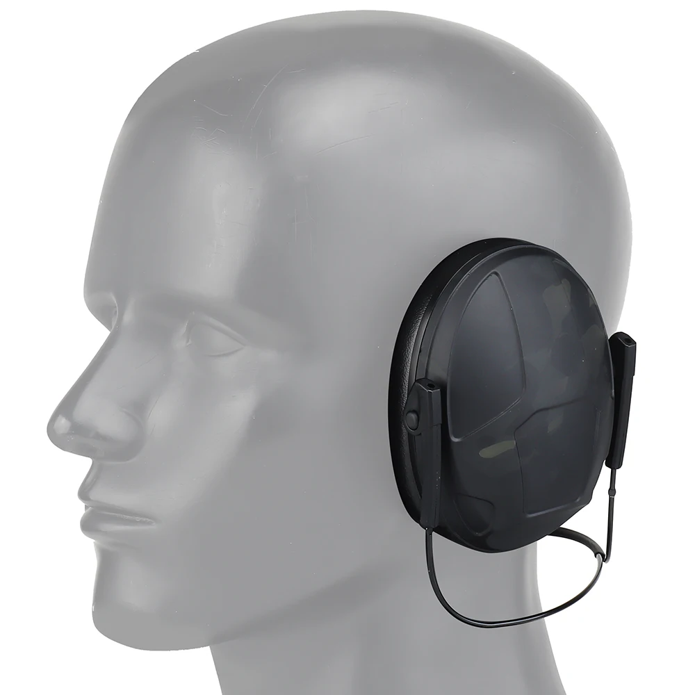 Auriculares tácticos IPSC montados en la parte trasera, antiruido, Protector auditivo, orejera, caza, Paintball, accesorio - imagen 5