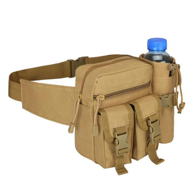 Riñonera táctica militar, bolsa de nailon, impermeable, para senderismo, acampada al aire libre, cinturón de un solo hombro - imagen 2