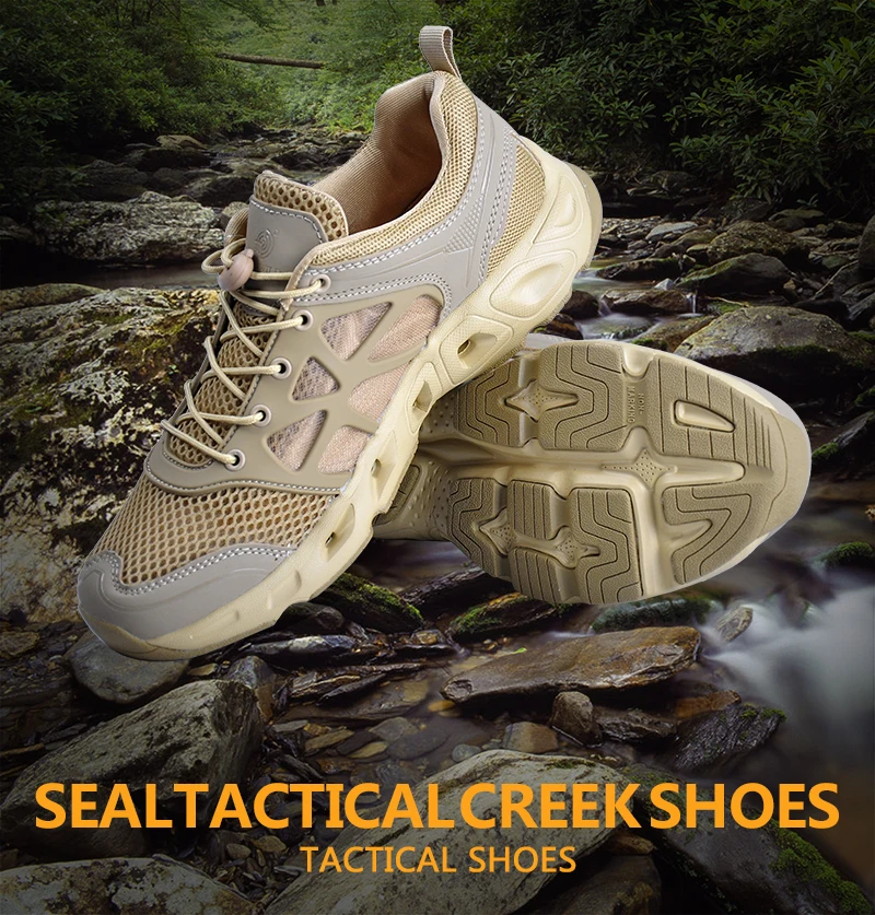 Zapatos de agua de secado rápido para hombre, zapatillas deportivas informales para pesca, escalada y senderismo - imagen 3