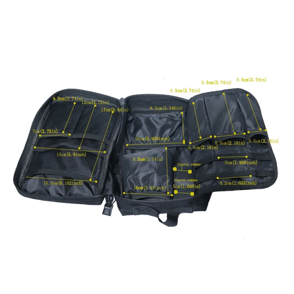 Bolsa de primeros auxilios médica táctica MOLLE, Kit portátil de viaje al aire libre para acampar, bolsa de supervivencia, funda, paquete de emergencia para caza - imagen 4