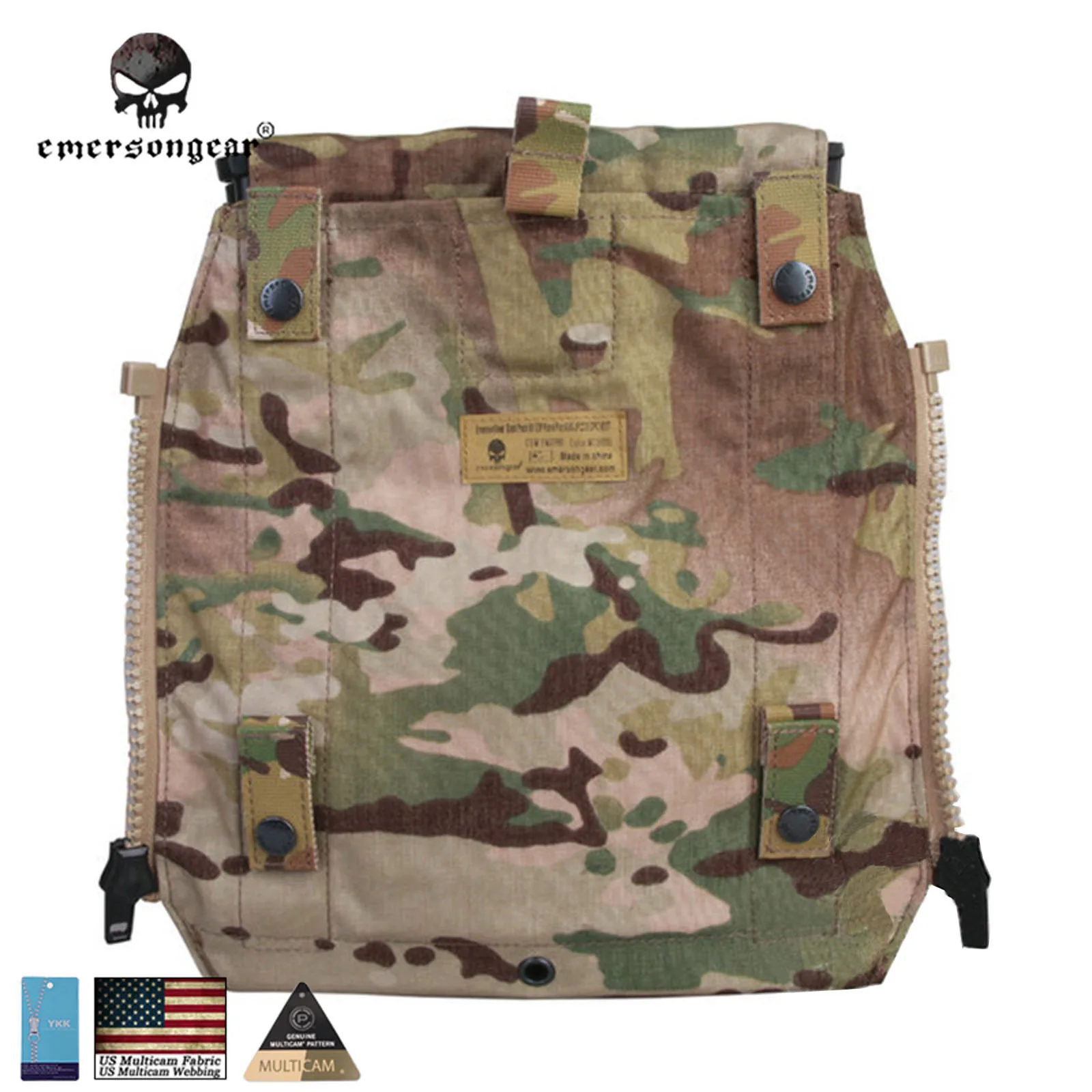 Mochila Emersongear con Panel ZIP para AVS JPC2.0 CPC Emerson chaleco de caza portador de placa Airsoft EM9286 - imagen 3