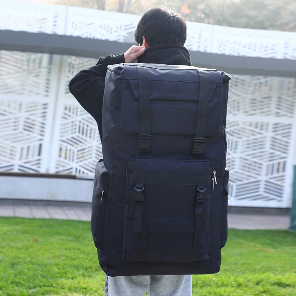 Mochila táctica de camuflaje para hombre, bolsa grande de 120L, impermeable, para exteriores, equipaje de asalto, deporte, senderismo, Camping, viaje - imagen 3