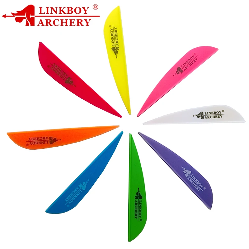 Linkboy-tiro con arco compuesto, 36 Uds., 3 pulgadas, pluma de plástico