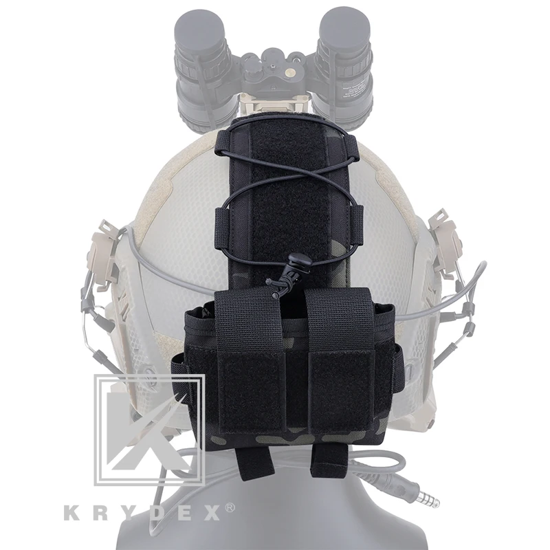 KRYDEX-Bolsa de batería de contrapeso MK2 para casco de combate, accesorio de almacenamiento, sistema de retención, GPNVG-18, caja de batería MCBK - imagen 3