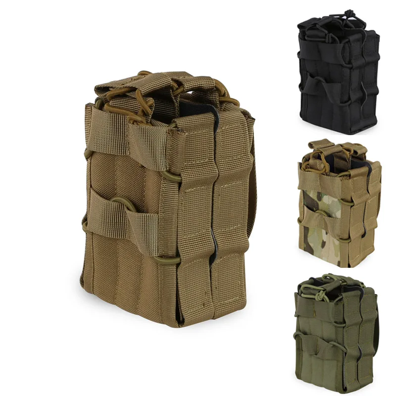 Bolsas tácticas Molle para revistas, bolsa de doble correa para Rifle, pistola Mag, bolsa de utilidad para caza al aire libre, Airsoft, 7,62mm, 5,56mm - imagen 2