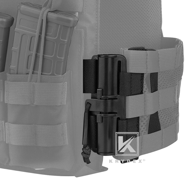 KRYDEX Universal MOLLE conector de hebilla de extracción rápida para JPC CPC NCPC 6094 420 armadura chaleco táctico montaje de liberación rápida negro - imagen 4