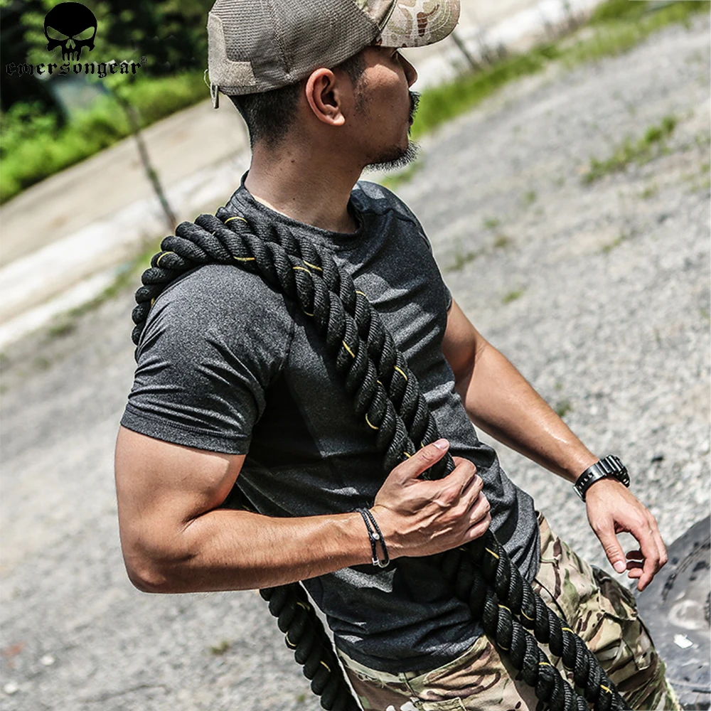 EMERSON-Camiseta deportiva de secado rápido, Camiseta deportiva táctica Airsoft, ropa de caza, capa EM9425 - imagen 3