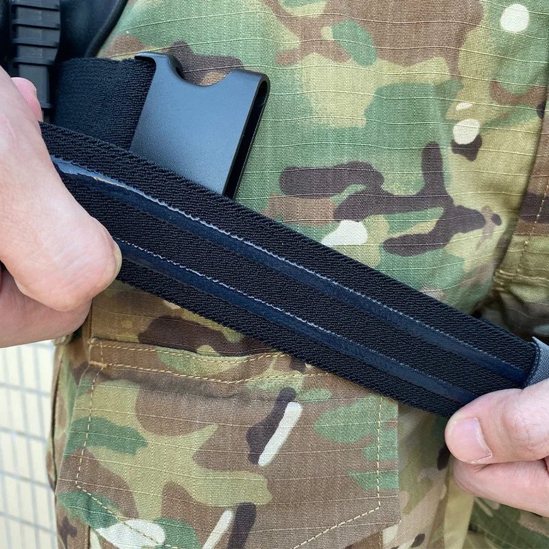 Funda táctica para pierna y muslo, correa de repuesto para pistola, nailon de neopreno antideslizante de silicona para accesorios QLS 19 22 G17 M9 - imagen 4