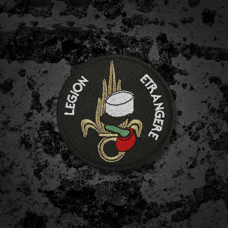 Parches bordados de segundo paracaidista de la Legión Extranjera de Francia, insignia DIY de Honneur Fidelite, Fidelity militar, soldado de élite - imagen 4