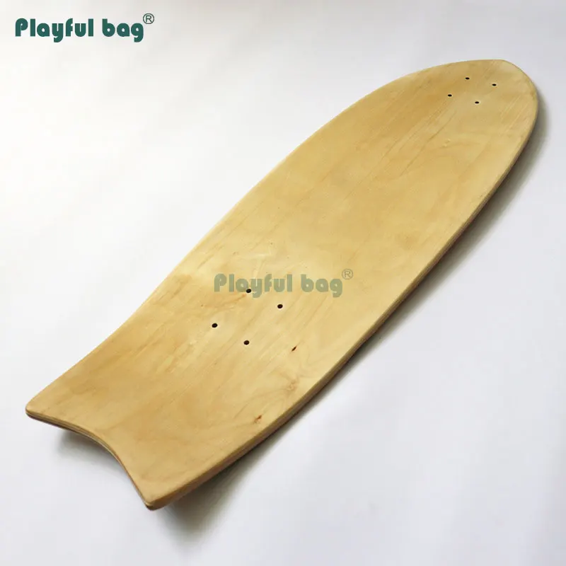 Playful Bag-Tabla de patinaje de Arce, tabla larga de madera de Arce, patrón creativo de papel de lija AMB09, 8,26 CM - imagen 2