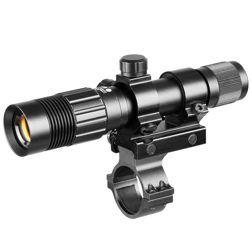 Mira láser verde táctica de 5mw, diseño láser verde ajustable, mira láser de caza con riel de 21mm de potencia láser - imagen 4