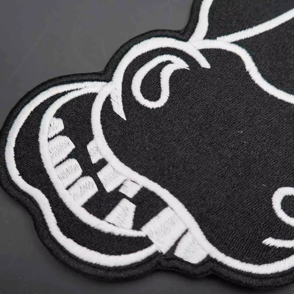 Parches bordados de cabeza de burro de animales de dibujos animados grandes, pegatinas para ropa, accesorios de ropa, insignia - imagen 5