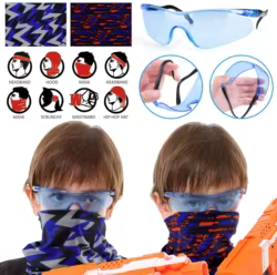 NERF Nitro Chaleco Táctico Niño – Kit Juego Aire Libre