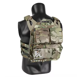 KRYDEX-mochila táctica con cremallera, bolsa de Panel para CPC, NCPC, AVS, JPC 2,0, chaleco portador de agua, bolsa de combate para caza, Airsoft