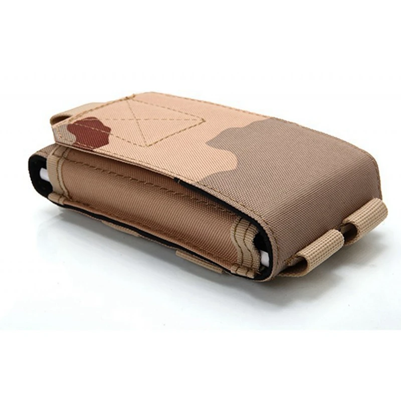 Bolsa de teléfono Molle táctica al aire libre, bolsa de cinturón de equipo de caza, bolsa de teléfono celular de cintura, bolsas de camuflaje de caza EDC de nailon - imagen 3