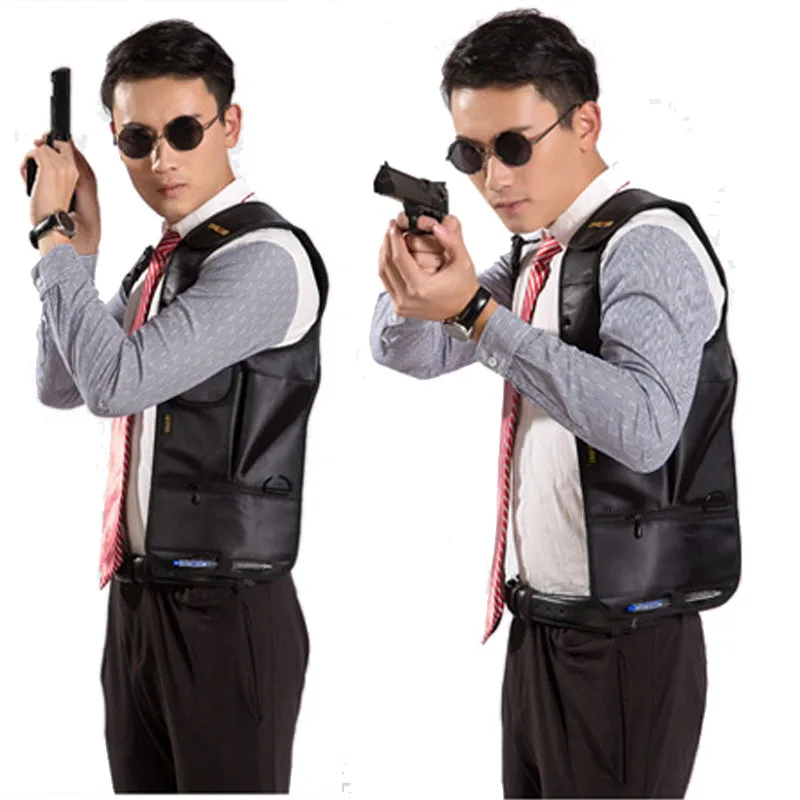 Bolsa táctica Invisible para axila, mochila antirrobo para agentes del Fbi, billetera Personal oculta, bolsa Molle negra, izquierda y derecha disponible, 2020 - imagen 5