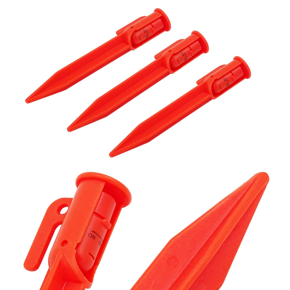 Clavijas de plástico ultraligeras para tienda de campaña, clavos con luz LED, accesorios para tienda de playa, herramienta de construcción, 8/4/2 unidades - imagen 4