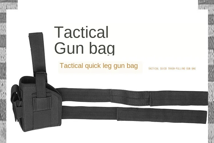 Funda de pistola de nailon táctica multifuncional para mano izquierda o derecha, funda de pistola de caza, bolsa Universal para cargador - imagen 4