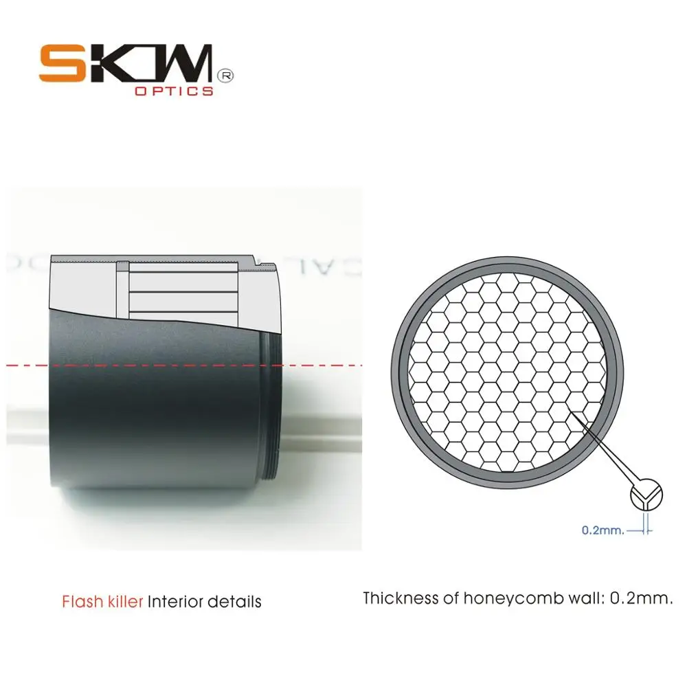 SKWoptics Flash Killer – Parasol antirreflectante para mira rifle - imagen 3