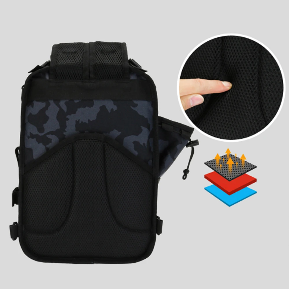 Mochila de pesca para hombre, bolsa táctica de viaje al aire libre, Ejército Molle militar, senderismo, Trekking, escalada, XA249WA - imagen 5