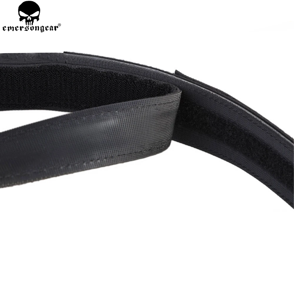 Emersongear-cinturones interiores tácticos competitivos para caza, Airsoft, deporte al aire libre, gancho y bucle ajustables, correa de cintura de combate BK EM9237 - imagen 5