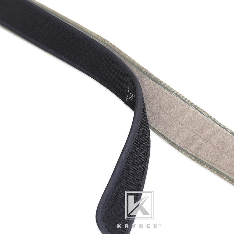 KRYDEX-Cinturón interior con gancho sin hebilla de 1,5 ", gancho táctico para caza, forro de nailon, accesorios para cinturón interior, cinturón negro para hombre - imagen 4