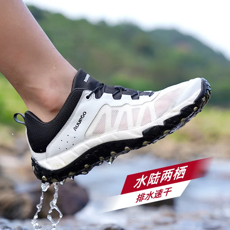 Zapatos acuáticos de verano para hombre, zapatos de pesca transpirables de secado rápido para mujer, zapatos de agua antideslizantes para trekking, zapatillas deportivas para senderismo - imagen 3