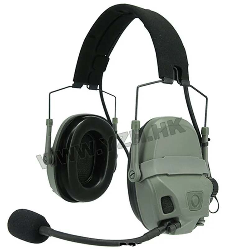 Auriculares de reducción de ruido para captación de casco, auriculares de comunicación táctica para tiro, caza, Airsoft, amplificador multimodo mejorado - imagen 4