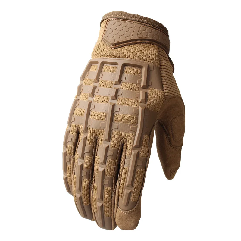 Guantes tácticos de camuflaje transpirables para hombre, guantes duros para nudillos, guantes deportivos para ciclismo, caza y senderismo - imagen 2