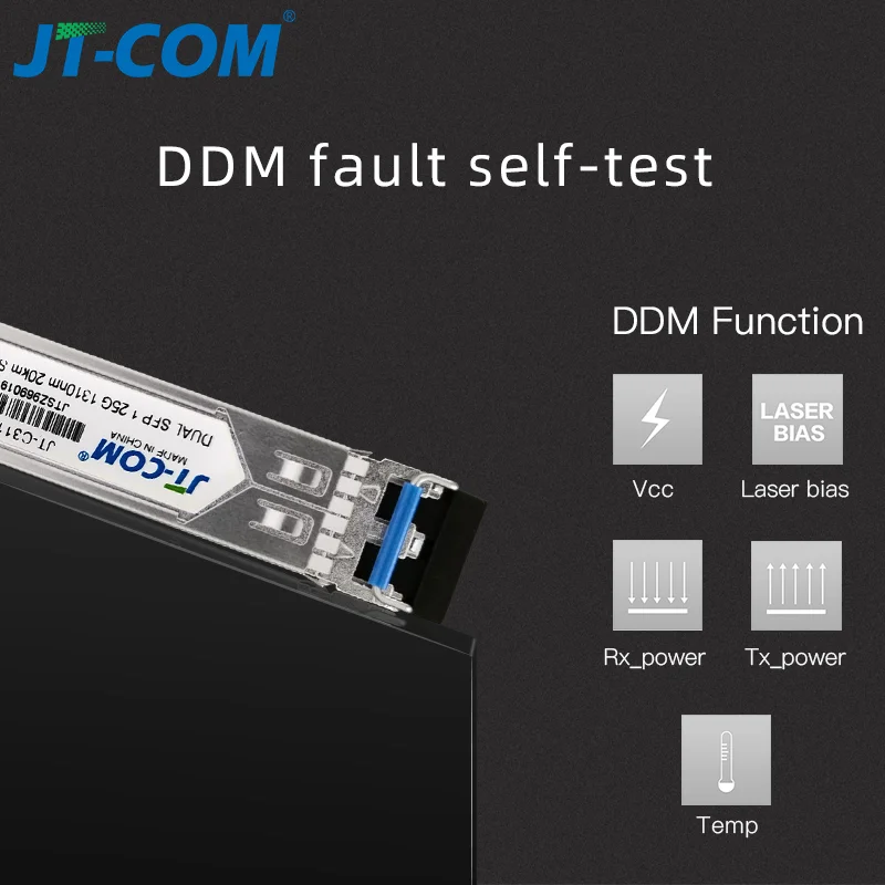 Módulo SFP óptico de 1 Gb Gigabit 20km-120km DDM Duplex LC Mini Gbic 1.25G Módulo SFP de fibra Módulo Tranceiver Interruptor SFP compatible Mikrotik Cisco - imagen 3