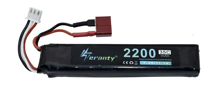 Pistolas de juguete RC 2S, 2200mAh, 35C, 452096, 7,4 V, batería recargable para AKKU Mini, Airsoft, BB, pistola de aire, piezas de juguetes eléctricos #101MM - imagen 4