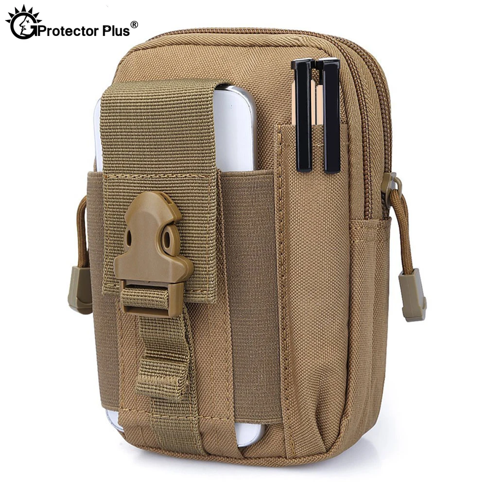 PROTECTOR PLUS táctico Molle bolsa de accesorios, cinturón de cintura militar, bolsa para teléfono, senderismo, escalada, correr, viajes, paquetes multiusos - imagen 5