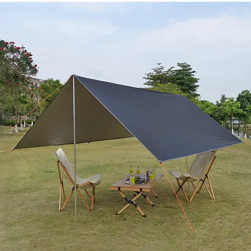 Lona impermeable ultraligera para acampar, refugio solar para exteriores, toldo de vela, sombrilla para jardín, Playa y Pesca