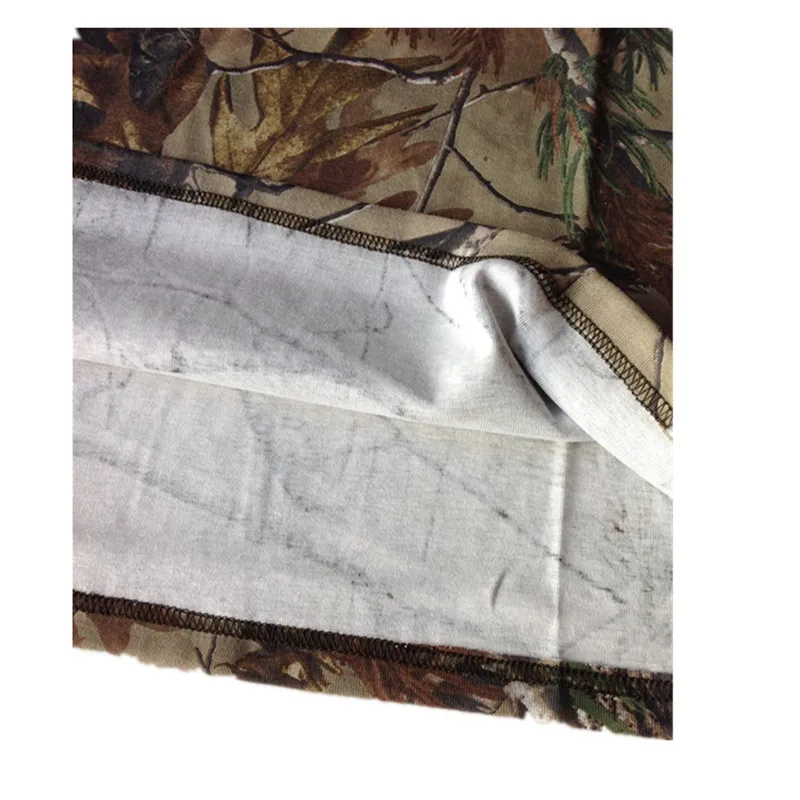 Camiseta de manga corta de verano para caza y pesca, cómoda camuflaje biónico de algodón para exteriores, informal, holgada, para escalar y acampar - imagen 5