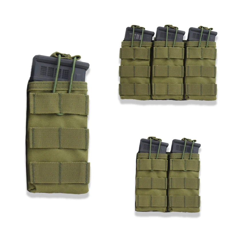 Chaleco táctico Molle, bolsa de accesorios AK M4, bolsa de revista Molle, bolsa de munición individual/doble/triple, soporte de carcasa - imagen 5