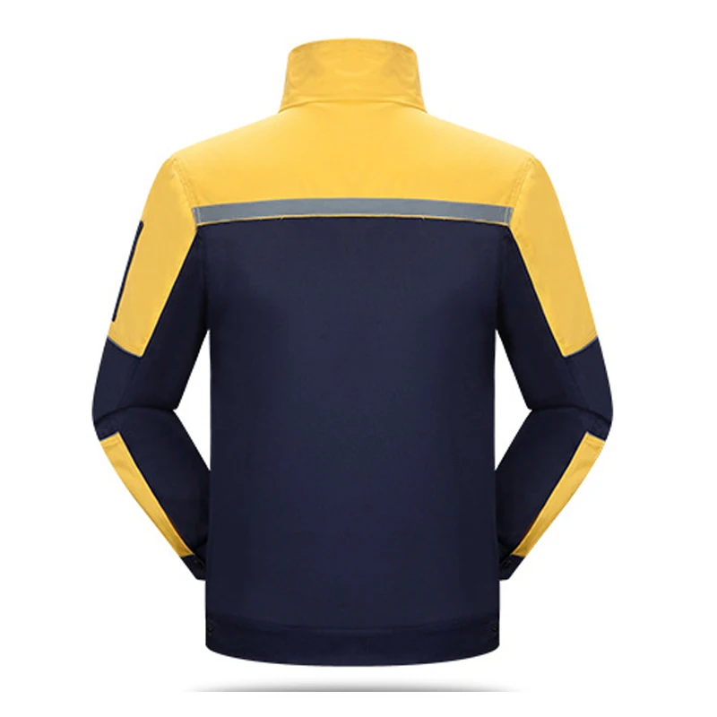 Mono para hombre y mujer, traje con costuras de 6 colores, chaqueta de talla grande + Pantalones, ropa de trabajo, taller, soldadura, pintura de lijado, ropa de reparación de automóviles - imagen 3