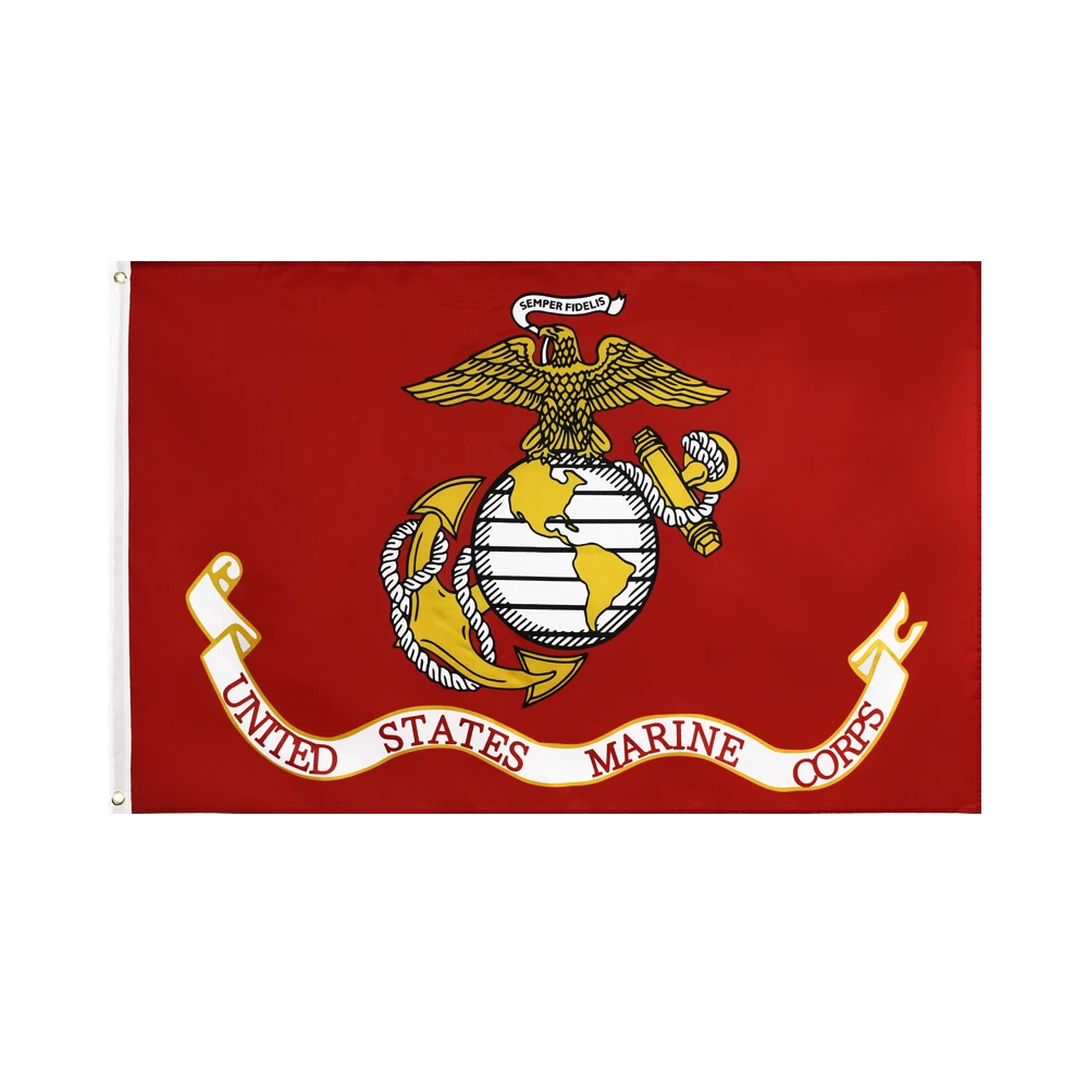 Bandera militar USMC Cuerpo de Marines en poliéster