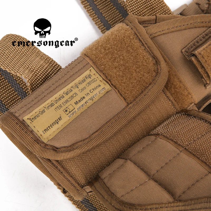 Emersongear-funda táctica Universal para el muslo, bolsa para pistola izquierda y derecha, bolsa para pistola, Cuisse Airsoft, caza, combate, nailon CB - imagen 4