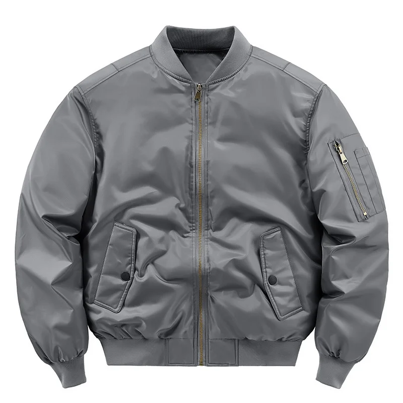 Chaqueta corta de invierno para hombre, uniforme de piloto de la Fuerza Aérea MA1, abrigo grande de trabajo, traje de béisbol, deporte de combate al aire libre, ropa de senderismo - imagen 5