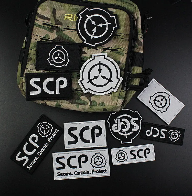 Parche bordado con logotipo de la Fundación SCP