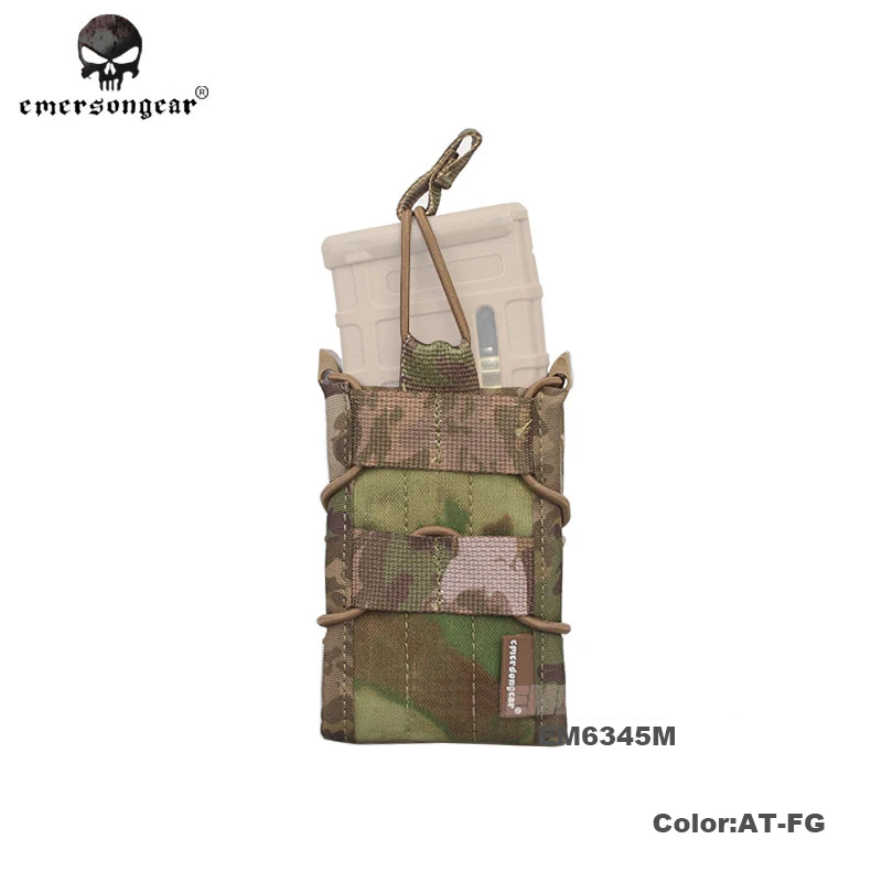 Emersongear Accesorio de montaje MOLLE de utilidad para cartuchera de rifle de una sola unidad para mag de 5,56 mm/7,62 mm - imagen 2