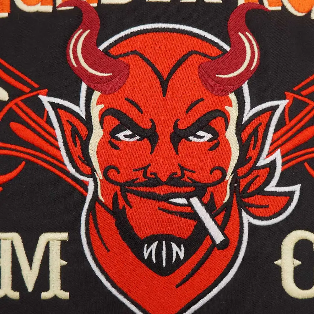 Parche bordado THUNDER ROAD HELL RIDER MC, insignia de tela, chaqueta de cuero, decoración trasera de alto grado, planchado - imagen 5