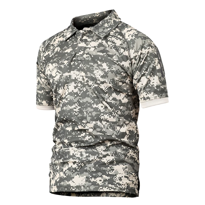 Camiseta táctica de secado rápido de verano para hombre, camisa de ocio de camuflaje para exteriores, camisetas de camuflaje de Mandrake negro Multicam de manga corta, equipo - imagen 4