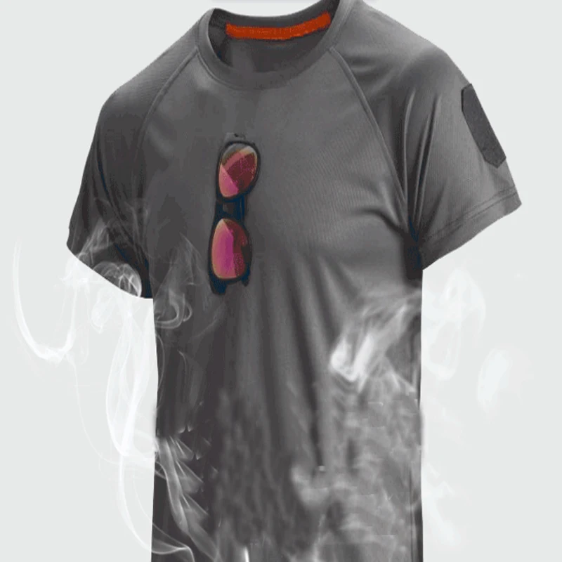 Camiseta militar táctica para hombre, jersey de combate del ejército transpirable para exteriores, camisetas de secado rápido para senderismo, Camping, senderismo, pesca - imagen 3