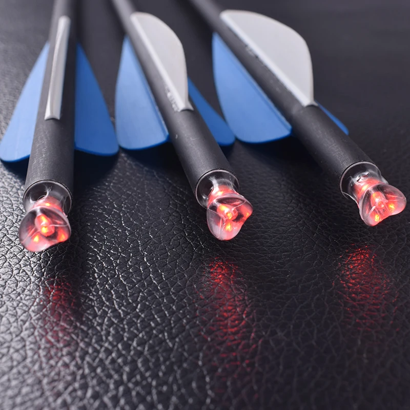 Nock luminoso automático para arco compuesto, accesorios para ballesta de caza, flecha iluminada para eje de flecha ID7.6mm, 3 uds. - imagen 3
