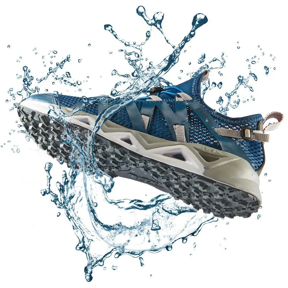 Rax zapatos acuáticos para hombre, zapatos de pesca transpirables de secado rápido para mujer, zapatos de agua antideslizantes para trekking, zapatillas deportivas para senderismo - imagen 2
