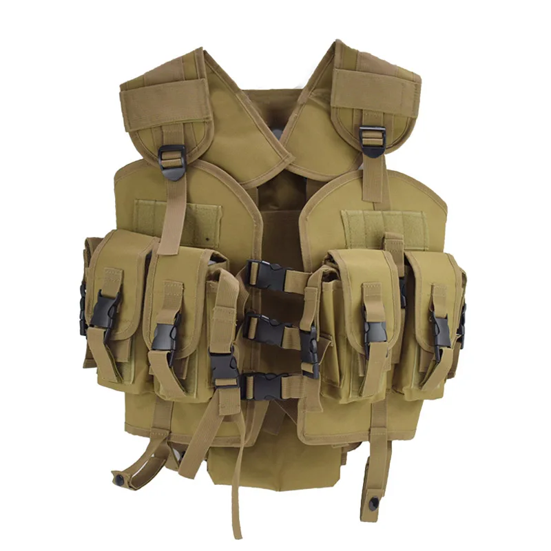 Chaleco táctico ejército Airsoft juego de guerra Molle chaleco protector al aire libre Paintball caza chaleco entrenamiento militar combate armadura corporal - imagen 5